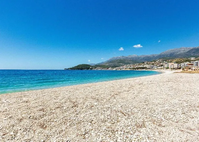Potam'sea Bliss 31- Front, Sun Beds & Parking Himara